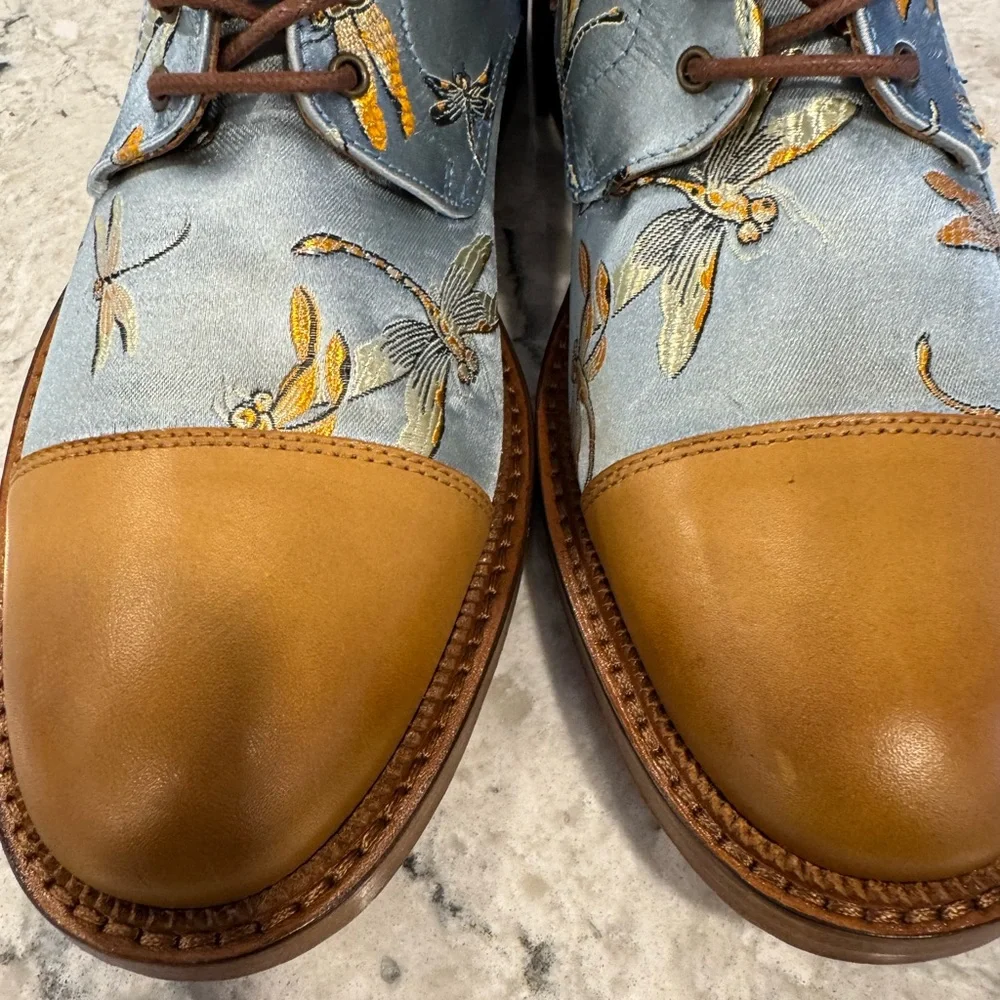 Men's Taft The Jack in Blue Dragonfly Boots - Artisan Handmade in Spain Size 39 - Picture 5 of 11